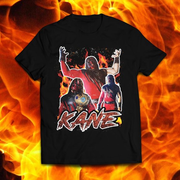 Gildan Other - Vintage Style Black Kane Champ Wrestling Tee